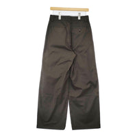 MARGARET HOWELL SOFT BRUSHED COTTON TWILL 2 定価39600円 578-5242201 パンツ 25AW ブラウン レディース マーガレットハウエル【中古】5-1011G♪