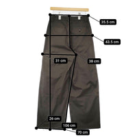 MARGARET HOWELL SOFT BRUSHED COTTON TWILL 2 定価39600円 578-5242201 パンツ 25AW ブラウン レディース マーガレットハウエル【中古】5-1011G♪