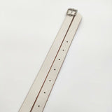 MHL. レザー革 ベルト オフホワイト レディース エムエイチエル【中古】5-1130G∞