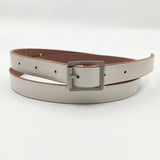 MHL. レザー革 ベルト オフホワイト レディース エムエイチエル【中古】5-1130G∞