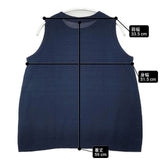 45R/45rpm インディゴアイスコットンNO SLEEVE TOP 定価25300円 ベスト セーター ニット ネイビー レディース フォーティーファイブアールピーエム【中古】6-0510S∞