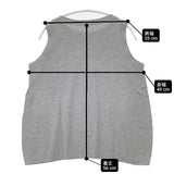 45R/45rpm アイスコットンNO SLEEVE TOP 定価20900円 ベスト セーター ニット グレー レディース フォーティーファイブアールピーエム【中古】6-0510S∞