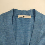 45R/45rpm ウォッシャブルウールロングカーディガン 定価35200円 カーディガン ブルー レディース フォーティーファイブアールピーエム【中古】5-1120T∞