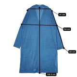 45R/45rpm ウォッシャブルウールロングカーディガン 定価35200円 カーディガン ブルー レディース フォーティーファイブアールピーエム【中古】5-1120T∞