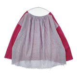 45R/45rpm 歳時記ウール縮絨かさねTシャツ 定価46200円 ブラウス シャツ ピンク ラベンダー レディース フォーティーファイブアールピーエム【中古】5-1120T∞