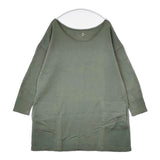 45R/45rpm スウェット チュニック丈 裏毛 ワンピース チュニック カーキ レディース フォーティーファイブアールピーエム【中古】5-1120T∞