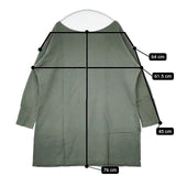 45R/45rpm スウェット チュニック丈 裏毛 ワンピース チュニック カーキ レディース フォーティーファイブアールピーエム【中古】5-1120T∞