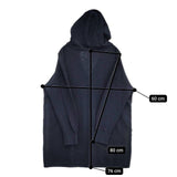 45R/45rpm プルオーバー スウェット チュニック丈 パーカー ネイビー レディース フォーティーファイブアールピーエム【中古】6-0117M∞