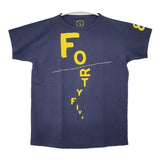 45R/45rpm ロゴ サイズ3 半袖Ｔシャツ カットソー ネイビー レディース フォーティーファイブアールピーエム【中古】6-0510S∞