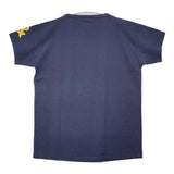45R/45rpm ロゴ サイズ3 半袖Ｔシャツ カットソー ネイビー レディース フォーティーファイブアールピーエム【中古】6-0510S∞