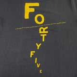 45R/45rpm ロゴ サイズ3 半袖Ｔシャツ カットソー ネイビー レディース フォーティーファイブアールピーエム【中古】6-0510S∞