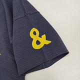 45R/45rpm ロゴ サイズ3 半袖Ｔシャツ カットソー ネイビー レディース フォーティーファイブアールピーエム【中古】6-0510S∞