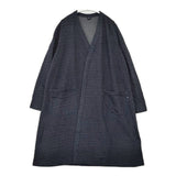 45R/45rpm インディゴ裏毛ロングCARDIGAN 定価37400円 コットン カーディガン ネイビー レディース フォーティーファイブアールピーエム【中古】5-1120T∞