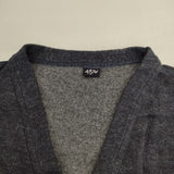 45R/45rpm インディゴ裏毛ロングCARDIGAN 定価37400円 コットン カーディガン ネイビー レディース フォーティーファイブアールピーエム【中古】5-1120T∞