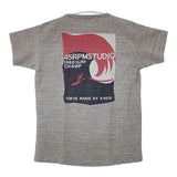 45R/45rpm サーフプリント 半袖Ｔシャツ カットソー グレー レディース フォーティーファイブアールピーエム【中古】6-0510S∞