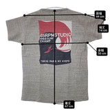 45R/45rpm サーフプリント 半袖Ｔシャツ カットソー グレー レディース フォーティーファイブアールピーエム【中古】6-0510S∞