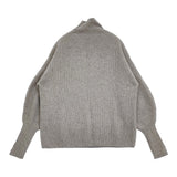 BATONER CASHMERE FOX HIGH NECK TUNIC BN-21FL-044 チュニック サイズ1 タートルネック セーター ニット グレー レディース バトナー【中古】5-1121T♪