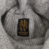 BATONER CASHMERE FOX HIGH NECK TUNIC BN-21FL-044 チュニック サイズ1 タートルネック セーター ニット グレー レディース バトナー【中古】5-1121T♪