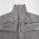 BATONER CASHMERE FOX HIGH NECK TUNIC BN-21FL-044 チュニック サイズ1 タートルネック セーター ニット グレー レディース バトナー【中古】5-1121T♪