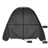 Sanca MILITARY FLEECE CREW TOP サイズ0 定価20490円 S24FSW10 フリース トップス 24AW チャコールグレー レディース サンカ【中古】5-1121T♪