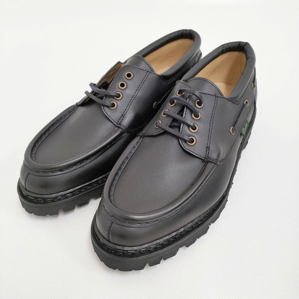 Paraboot 未使用品 CHIMEY シメイ JANNU ジャンヌソール UK7 フランス製 200817 デッキシューズ ブラック レディース パラブーツ【中古】5-1011G♪