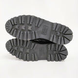 Paraboot 未使用品 CHIMEY シメイ JANNU ジャンヌソール UK7 フランス製 200817 デッキシューズ ブラック レディース パラブーツ【中古】5-1011G♪