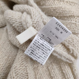 evam eva リニューウールタートルネックニットプルオーバー ハイネック 定価27500円 セーター アイボリー レディース エヴァムエヴァ【中古】5-1115T♪