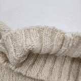 evam eva リニューウールタートルネックニットプルオーバー ハイネック 定価27500円 セーター アイボリー レディース エヴァムエヴァ【中古】5-1115T♪