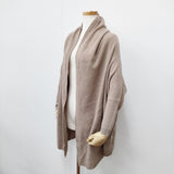 MACPHEE ウール カシミヤ マントカーディガン サイズ1 カーディガン ベージュ レディース マカフィー【中古】5-1211T◎