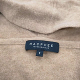 MACPHEE ウール カシミヤ マントカーディガン サイズ1 カーディガン ベージュ レディース マカフィー【中古】5-1211T◎