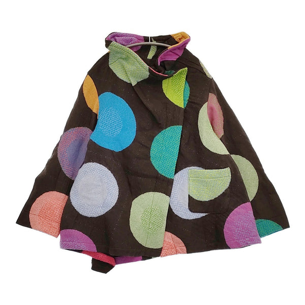 慈雨 09222122 サイズ40 スタンドカラー ウール コート ブラウン レディース ジウ【中古】5-1121T♪