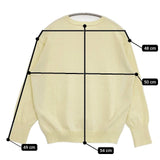 KURASHI&Trips コットン混のベーシックニット セーター ニット イエロー レディース クラシアンドトリップス/北欧、暮らしの道具店【中古】6-0117M∞