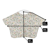 NARU 日本製 南出メリヤス コットン 60リップルローン花柄2way ブラウス シャツ マルチカラー レディース ナル【中古】6-0406M∞