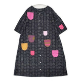 marimekko ハッピードレス 52631-37264 ワンピース ブラック グレー レディース マリメッコ【中古】6-0605S∞