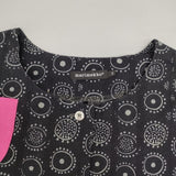 marimekko ハッピードレス 52631-37264 ワンピース ブラック グレー レディース マリメッコ【中古】6-0605S∞