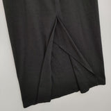 JURGEN LEHL J0143US211 ウールシルク ロングスカート ブラック レディース ヨーガンレール【中古】5-1119T∞