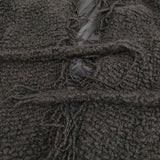 MIHARA YASUHIRO 七分袖 ベルト付き ガウン コート ブラック レディース ミハラヤスヒロ【中古】5-1128T♪