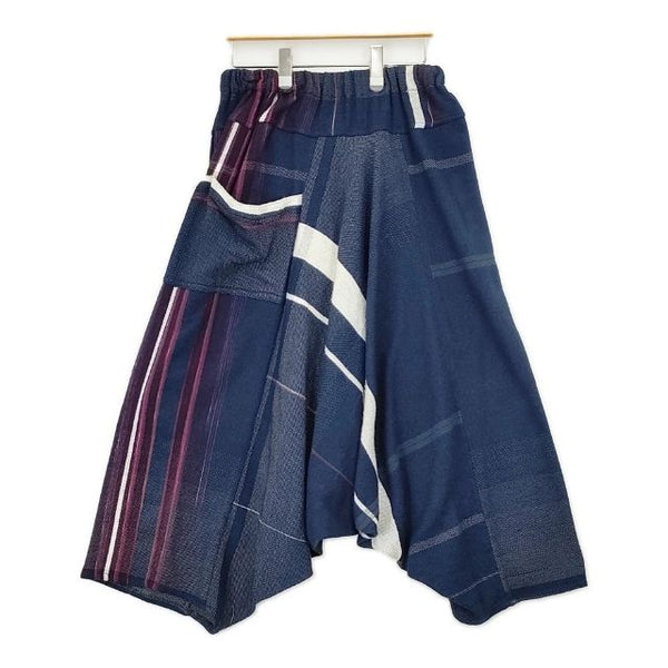 tamaki niime tarun pants ウールコットン パンツ ネイビー レディース 玉木新雌/タマキニイメ【中古】5-1119T∞