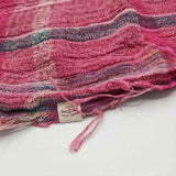 tamaki niime チェック マフラー ストール ピンク レディース 玉木新雌/タマキニイメ【中古】5-1130M∞