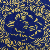 marimekko 52531-45059 KUMARRUS レーヨン ワンピース ネイビー イエロー レディース マリメッコ【中古】6-0510S∞