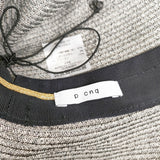 p cnp パークニック ペーパー 帽子 ハット グレー ブラック レディース【中古】6-0216S◎