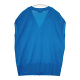 BARNYARDSTORM ゴールドボタン Vネック ニットジレ ベスト ブルー レディース バンヤードストーム【中古】5-1119M∞