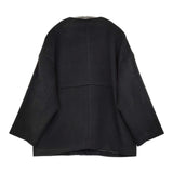 JOURNAL STANDARD スーパー140ビーバーノーカラーショートコート 定価31900円 23AW ブラック レディース ジャーナルスタンダード【中古】5-1022T♪