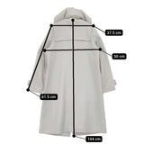 SHIPS ファーダッフルコート 定価57200円 フォックスファー 314-15-0498 サイズ36 ライトグレー レディース シップス【中古】5-1022T♪