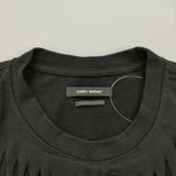 ISABEL MARANT BIANEA スタッズ フリンジハーフスリーププルオーバー 定価92400円 半袖Ｔシャツ カットソー ブラック レディース イザベルマラン【中古】6-0407S♪