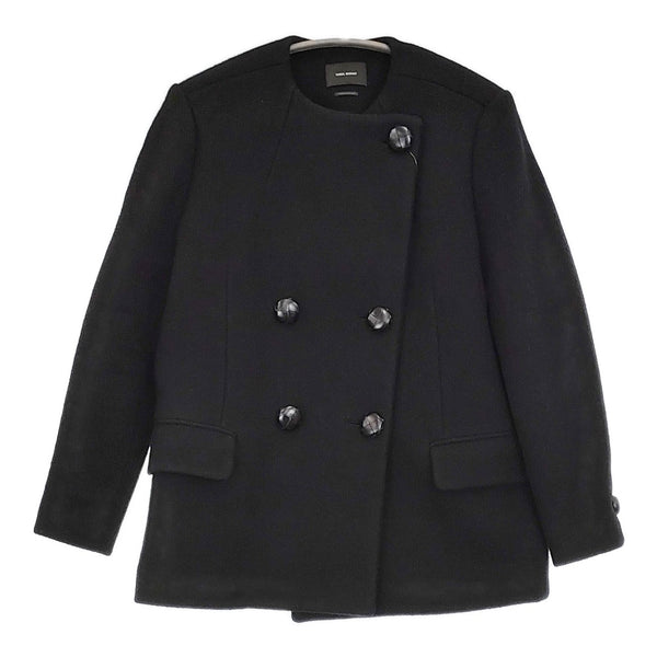 ISABEL MARANT IBRIDGEA COAT MA1076-21H011 サイズ34 コート ブラック レディース イザベルマラン【中古】5-1022T♪