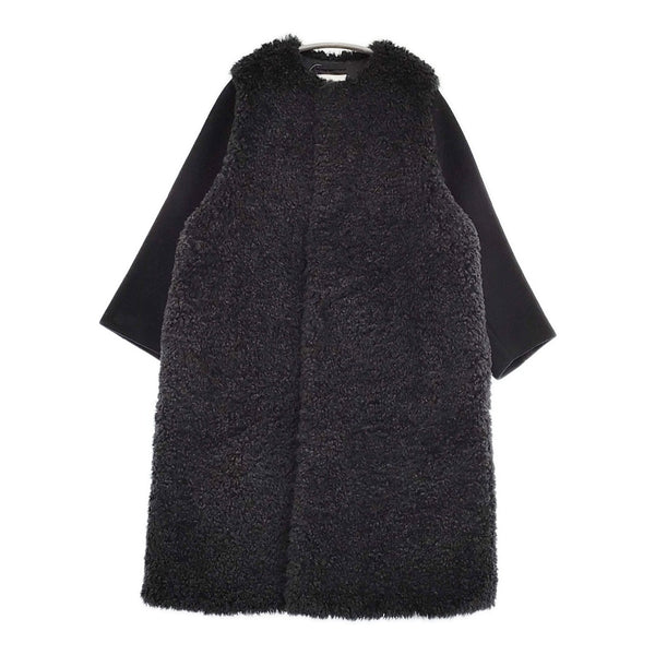 HYKE HYKE FAUX SHEARLING COAT 232-17425 サイズ1 定価93500円 コート 23AW ブラック レディース ハイク【中古】5-1011A♪