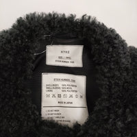 HYKE HYKE FAUX SHEARLING COAT 232-17425 サイズ1 定価93500円 コート 23AW ブラック レディース ハイク【中古】5-1011A♪