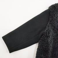 HYKE HYKE FAUX SHEARLING COAT 232-17425 サイズ1 定価93500円 コート 23AW ブラック レディース ハイク【中古】5-1011A♪