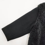 HYKE HYKE FAUX SHEARLING COAT 232-17425 サイズ1 定価93500円 コート 23AW ブラック レディース ハイク【中古】5-1011A♪